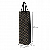 Пакет подарочный под бутылку (1 штука), 13х9x36 см (B), "Leather Bottle Bag", ассорти, ЗОЛОТАЯ СКАЗКА, 700802