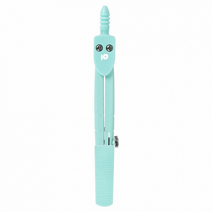 Циркуль ЮНЛАНДИЯ 120 мм, металлический, пастельные цвета ассорти, защитный колпачок, пластиковый пенал, дисплей, 210688