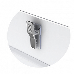 Бейдж горизонтальный ERICH KRAUSE (90х57 мм), с металлической клипсой и булавкой, 7078