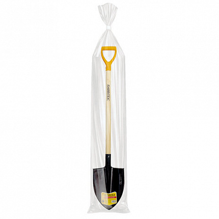 Лопата штыковая стальная 22х29 см, ОБЩАЯ ДЛИНА 115 см, деревянный черенок, V-ручка, RABBITEX (РАББИТЕКС) "STANDARD", 700478