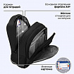 Рюкзак BRAUBERG PROFI, 2 отделения, с брелком, "Черный мяч", объемный дизайн, 36х27х19 см, 274416