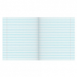 Тетрадь ЗЕЛЁНАЯ обложка 12 л., частая косая линия с полями, офсет, "ПЗБМ", 018244