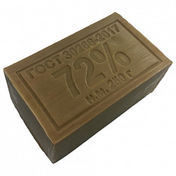 Мыло хозяйственное 72% 250 г (Меридиан), без упаковки, МИНПРОМТОРГ