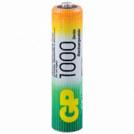 Батарейки аккумуляторные Ni-Mh мизинчиковые КОМПЛЕКТ 4 шт. AAA (HR03) 950 mAh, GP, 100AAAHC-2DECRC4