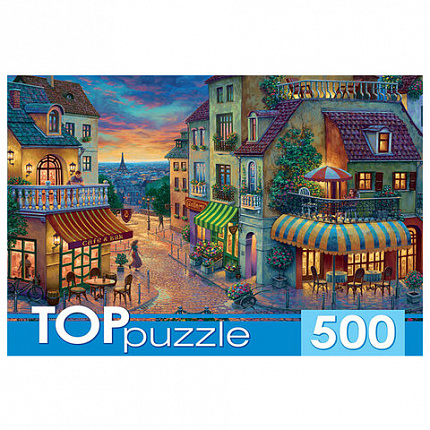 Пазл картонный 500 элементов АССОРТИ, 470х330 мм, РК