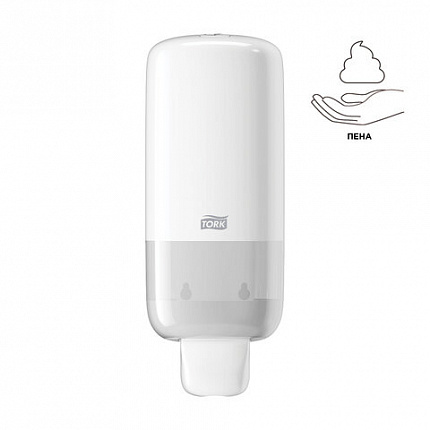 Дозатор для жидкого мыла-пены TORK (Система S4) Elevation, 1 л, белый, 561500