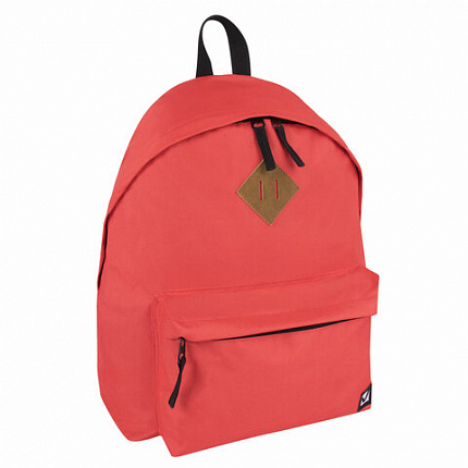 Рюкзак BRAUBERG СИТИ-ФОРМАТ один тон, универсальный, коралловый, 41х32х14 см, 228844