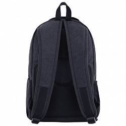 Рюкзак BRAUBERG DELTA универсальный, 2 отделения, холщовый, "Pulse", темно-серый, 44х30х14 см, 225296