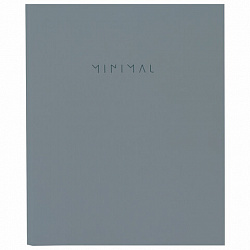 Тетрадь на кольцах А5 175х215 мм, 120 л., твердый картон, матовая ламинация, клетка, BRAUBERG "Minimal grey", 404996