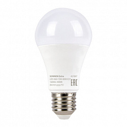 Лампа светодиодная SONNEN EXTRA, 15 (130) Вт, Е27, груша, нейтральный белый, 30000 ч, LED A60-15W-4000-Е27, 457897