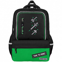 Рюкзак BRAUBERG STAR, 1 отделение, 5 карманов, "Digital tools", черный, 40x29x13 см, 273133