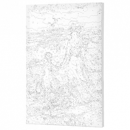 Картина по номерам 40х50 см, ОСТРОВ СОКРОВИЩ "На прогулке с мамой", на подрамнике, акрил, 662909