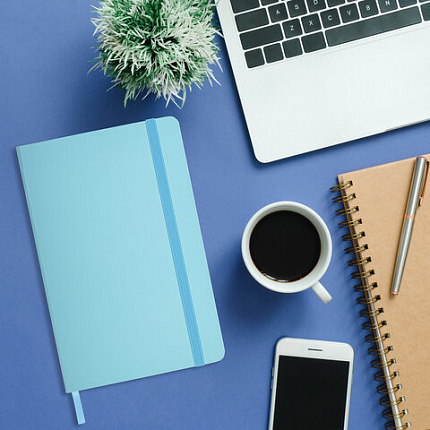 Блокнот А5 138x213 мм, BRAUBERG "Basic", под кожу, 80 л., клетка, ассорти, PASTEL, 116230