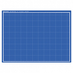 Коврик (мат) для резки BRAUBERG EXTRA 5-слойный, А2 (600х450 мм), двусторонний, толщина 3 мм, синий, 237176