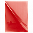 Папка-уголок жесткая, непрозрачная (тонированная), А4, BRAUBERG "UNIVERSAL", красная, 0,18 мм, 273058