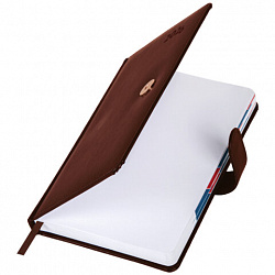 Ежедневник датированный 2026 А5 148х218 мм, GALANT "Ritter", под кожу, коричневый, 117490