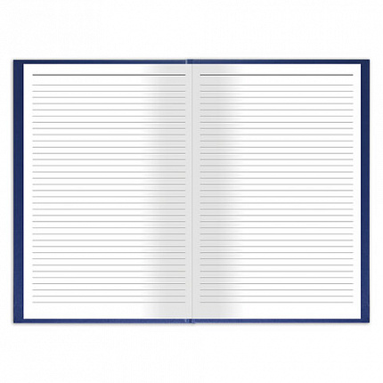 Книга учета 144 л., линия, твердая, бумвинил, блок офсет, А4 (200х290 мм), BRAUBERG, синий, 130227