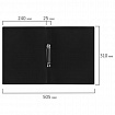 Папка на 2 кольцах А4 BRAUBERG UNIVERSAL, 25 мм, черная, до 170 листов, 0,5 мм, 273031