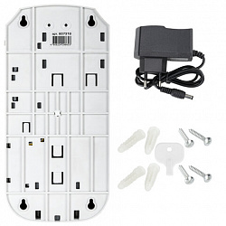 Дозатор для жидкого мыла LAIMA CLASSIC, НАЛИВНОЙ, СЕНСОРНЫЙ, 1 л, с блоком питания, белый, 607318