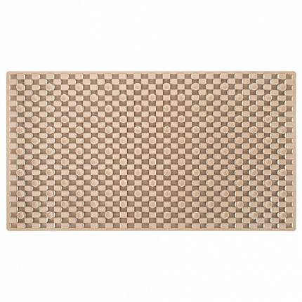 Коврик для ванны противоскользящий 66х36 см, "Мозаика", бежевый, ТПЭ, присоски, PRIMILA (ПРИМИЛА), 700387