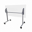 Стол складной "Эверест", 1200х600х760 мм, серый каркас, ЛДСП белая