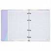 Тетрадь на кольцах А5 160х212 мм, 120 л., картон, матовая ламинация, клетка, BRAUBERG, кросс-серия PASTEL, 405197