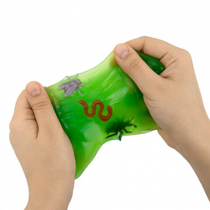 Слайм Слизь с фигурками, насекомые, 200 г, АССОРТИ 3 вида, JOLLY JOT (ДЖОЛЛИ ДЖОТ), 666664