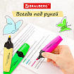 Набор текстовыделителей 12 ЦВЕТОВ на подставке, BRAUBERG "DELTA", линия 1-5 мм, 151737