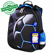 Ранец ЮНЛАНДИЯ EXTRA с дополнительным объемом, 2 отделения, "Soccer ball", 38х29х18 см, 270677