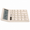 Калькулятор настольный BRAUBERG CH-12-BG (153х103 мм), 12 разрядов, двойное питание, бежевый, 272960