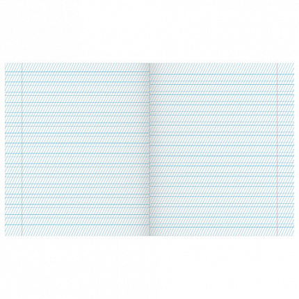 Тетрадь ЗЕЛЁНАЯ обложка 12 л., частая косая линия с полями, офсет, "Маяк", Т5012Т2 4*