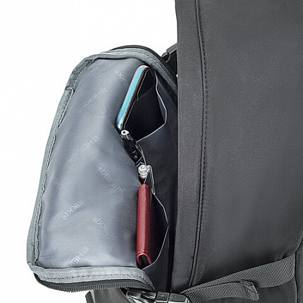 Рюкзак HEIKKI FUSION (ХЕЙКИ) универсальный, отд. для ноутбука, карм.-антивор, черный, 43х30х14 см, 272577