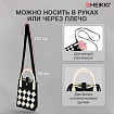 Сумочка-органайзер повседневная HEIKKI KNIT (ХЕЙКИ) кросс боди, вязаная, 17х12х5 см, "Black&White", 273793