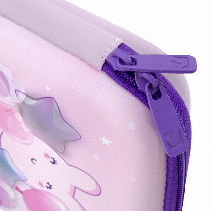 Пенал BRAUBERG KIDS большой удобный с откидной планкой, EVA, 22х15х4 см, "Dreamy clouds", 273507