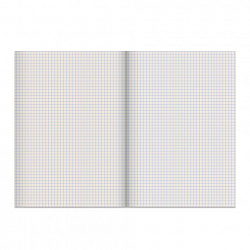 Тетрадь бумвинил, синий, А4 (большой формат), 96 л., скоба, офсет №2, ЭКОНОМ, клетка, STAFF, 403408