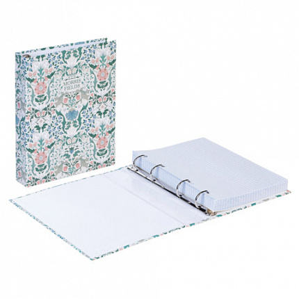 Тетрадь на кольцах А5 175х215 мм, 160 л., твердый картон, клетка, HATBER, "Morris", 080222, 160ТК5В1_29506