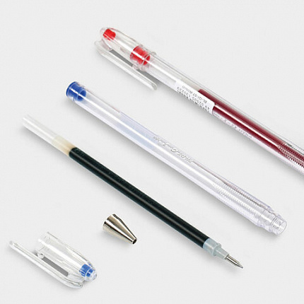 Ручка гелевая PILOT "G-1", ЧЕРНАЯ, корпус прозрачный, узел 0,5 мм, линия письма 0,3 мм, BL-G1-5T