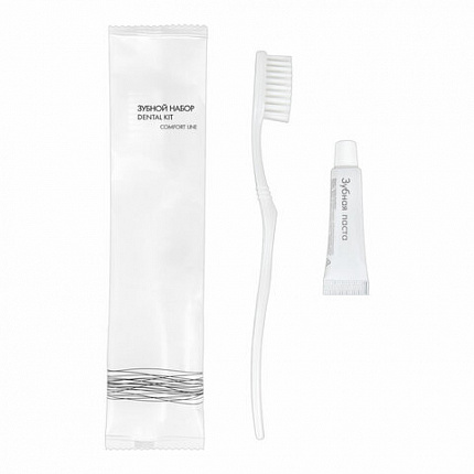 Зубной набор КОМПЛЕКТ 300 шт., COMFORT LINE (зубная щётка + зубная паста 5 г), саше, флоупак, 00-00027996
