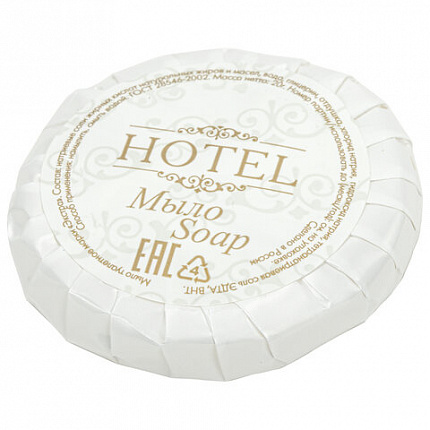 Мыло одноразовое 20 г, КОМПЛЕКТ 300 шт., HOTEL, саше, гофра, 2000117