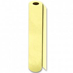 Цветная бумага ТИШЬЮ 17 г/м2, 50 см х 60 м, в рулоне со втулкой, лимонная, ЗОЛОТАЯ СКАЗКА, 116504