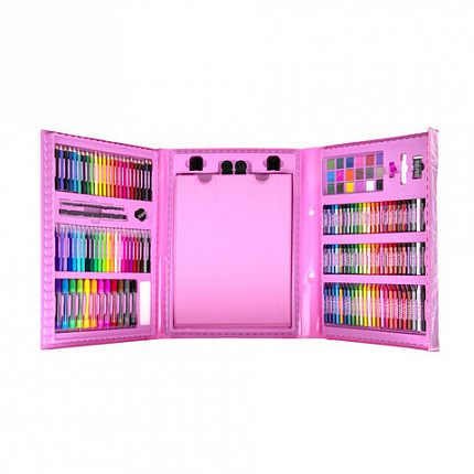 Набор ЮНОГО ХУДОЖНИКА "Единорог" для рисования и творчества с мольбертом ПИФАГОР, 208 предметов, 664631