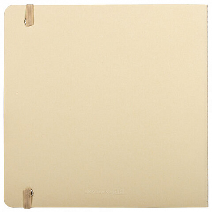 Скетчбук для акварели, 200 г/м2, 195х195 мм, среднее зерно, 20 л., сшивка, резинка, БЕЖЕВЫЙ, BRAUBERG ART, 113260