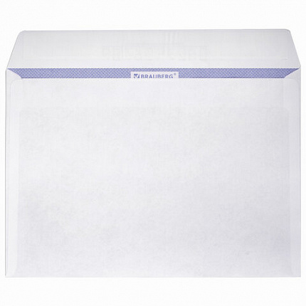 Конверты С5 (162х229 мм), отрывная лента, Куда-Кому, внутренняя запечатка, 80 г/м2, КОМПЛЕКТ 100 шт., BRAUBERG, 112188, С50.15.100С (11