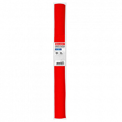 Бумага гофрированная/креповая, 32 г/м2, 50х250 см, красная, в рулоне, BRAUBERG, 126531