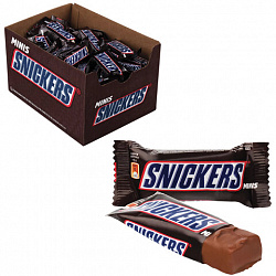 Батончики мини SNICKERS "Minis" шоколадные, 1 кг, 57236