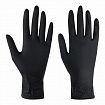 Перчатки нитриловые сверхпрочные с текстурой SFM MEGA TEX BLACK, Германия, 25 пар (50 штук), размер 6-7, S (малый)