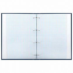 Тетрадь на кольцах БОЛЬШАЯ А4, 210х305 мм, 100 листов, твердый картон, клетка, BRAUBERG, "Shade", 404102