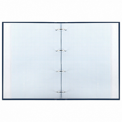 Тетрадь на кольцах БОЛЬШАЯ А4 (210х305 мм), 100 листов, твердый картон, клетка, BRAUBERG, Shade, 404102