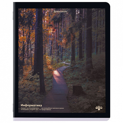 Тетради предметные, КОМПЛЕКТ 12 ПРЕДМЕТОВ, 48л, матовая ламинация, BRAUBERG, ПРИРОДА, 405606
