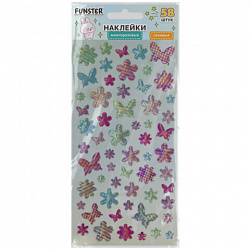 Наклейки гелевые "Яркое ассорти", 17,5х9 см, ассорти 8 видов, FUNSTER (ФАНСТЕР), 666101